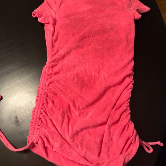 Hot Pink Adjustable Bathing Suit Coverup - Picture 2 of 2
